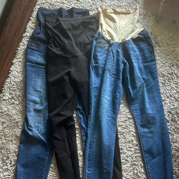 Set of 3 maternity jeans - Picture 1 of 10